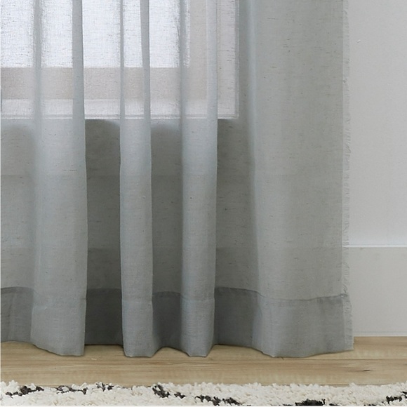 Better Homes & Gardens Solid Fringe 84"Single Panel Curtain Soft Silver - Picture 3 of 7